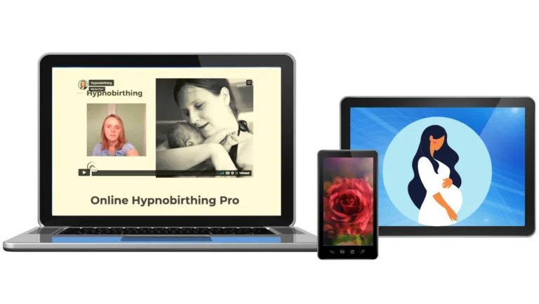 laptop mobiel tablet online hypnobirthing cursus